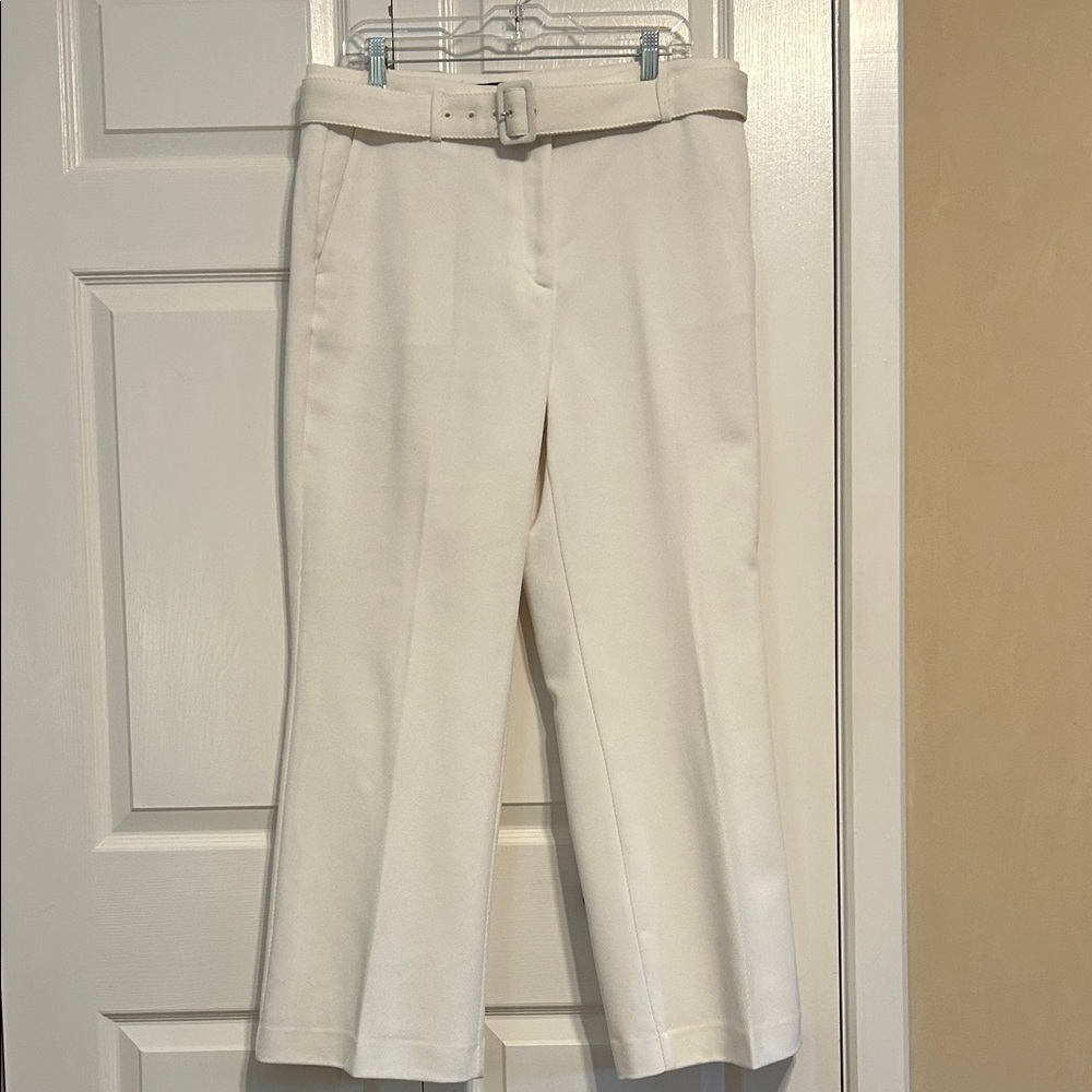 Ann Taylor Cream Wide Leg Pants